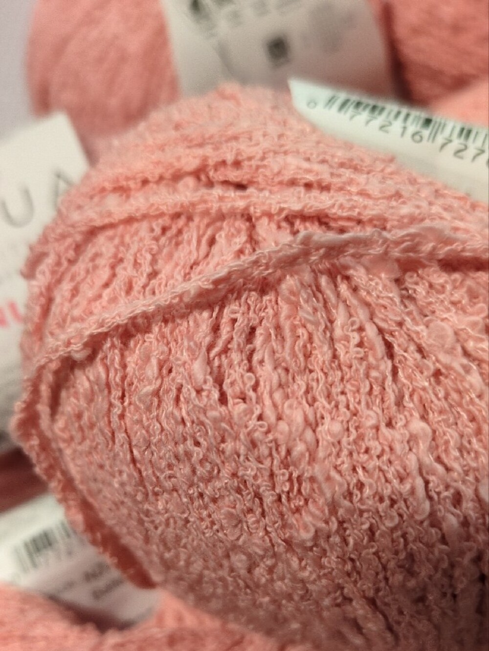 Nashua Handknits Zinnia Yarn - Cotton Blend Boucle - Ballet Pink (10 Skeins)